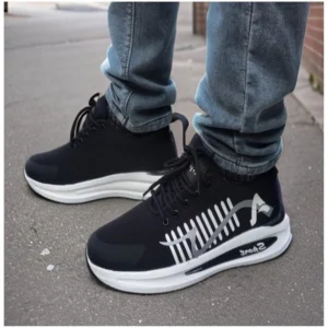 Alternative view of Men's Solid Synthetic Casual Shoes (Blue)