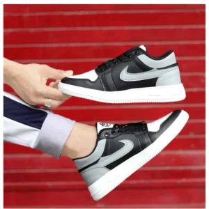 Alternative view of Men's Solid Synthetic Casual Shoes (Black)