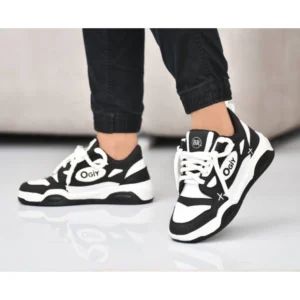 Alternative view of Men's Solid Synthetic Casual Shoes (Black)