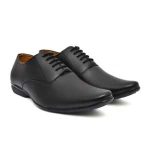 Men's Faux Leather Formal Shoes (Black)