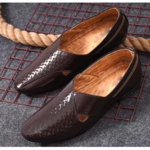 Alternative view of Men's Faux Leather Formal Shoes (Brown)