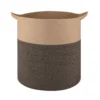 Cotton 12x14 Inch -Storage Basket For Clothes (Dark Brown)