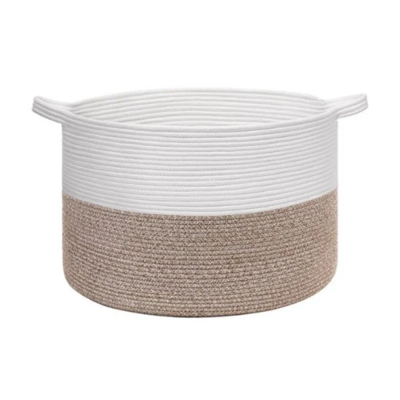 Alternative view of Cotton Kidi- 16x14 Inch Pack of 1 Storage Basket For Clothes (Kidi-White)