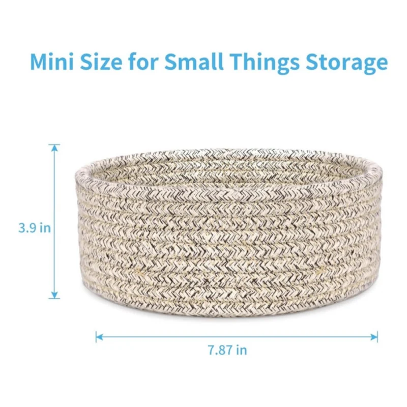 Alternative view of Cotton 8x3 Inch Kidi Round 1 Pcs Bedside Organizer (Brown)