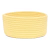 Cotton 8x3 Inch Round 1 Pcs Bedside Organizer (Yellow)