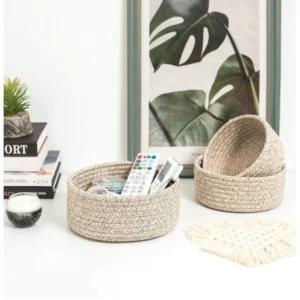Alternative view of Cotton 8x3 Inch Kidi Round 3 Set Bedside Organizer (Kidi)