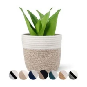 Alternative view of Cotton Flower Pot (White Kidi)