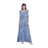 Women's Casual Crepe Sleeveless Dress (Grey)