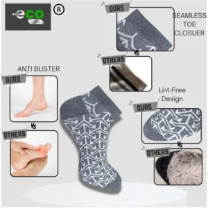 Alternative view of 3_Pair Set Unisex Casual Cotton Printed Low Cut Socks (Multicolor)