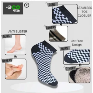 Alternative view of 3_Pair Set Unisex Casual Cotton Printed Low Cut Socks (Multicolor)