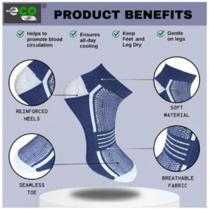 Alternative view of 3_Pair Set Unisex Casual Cotton Printed Low Cut Socks (Multicolor)