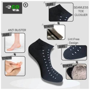 Alternative view of 3_Pair Set Unisex Casual Cotton Printed Low Cut Socks (Multicolor)