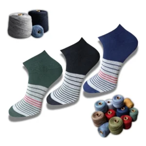 3_Pair Set Unisex Casual Cotton Printed Low Cut Socks (Multicolor)