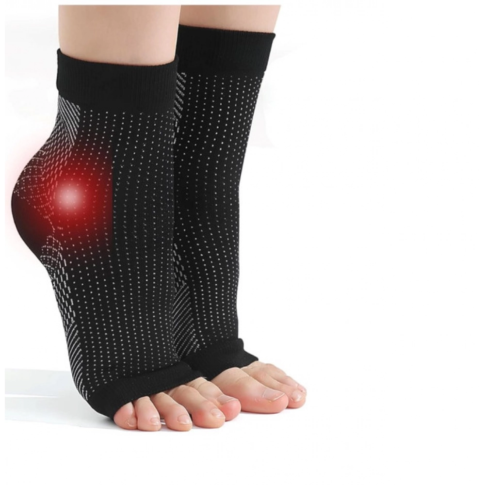 3_Pair Set Unisex Casual Cotton Printed Ankle Length Support Socks (Multicolor)