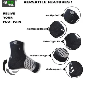 Alternative view of 3_Pair Set Unisex Casual Cotton Printed Ankle Length Support Socks (Multicolor)