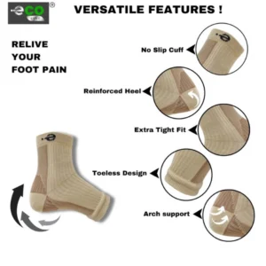 Alternative view of 3_Pair Set Unisex Casual Cotton Printed Ankle Length Support Socks (Multicolor)