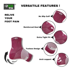 Alternative view of 3_Pair Set Unisex Casual Cotton Printed Ankle Length Support Socks (Multicolor)