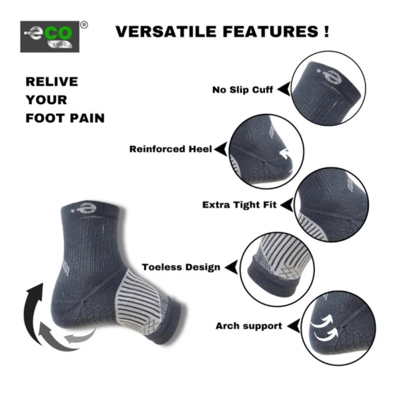 Alternative view of 3_Pair Set Unisex Casual Cotton Printed Ankle Length Support Socks (Multicolor)