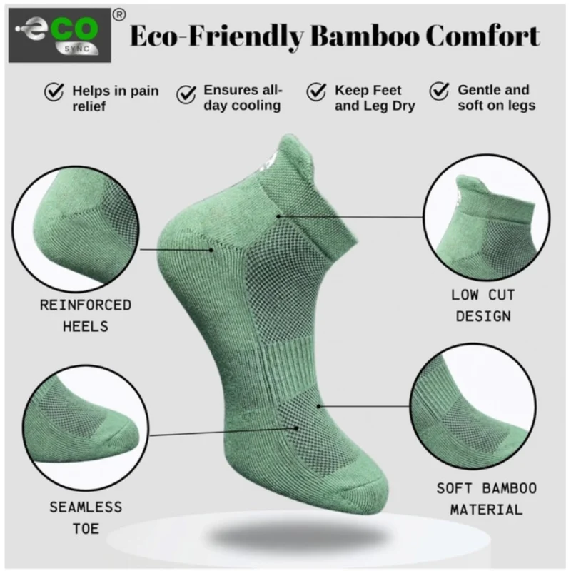 Alternative view of 4_Pair Set Unisex Casual Cotton Printed Ankle Length Socks (Multicolor)