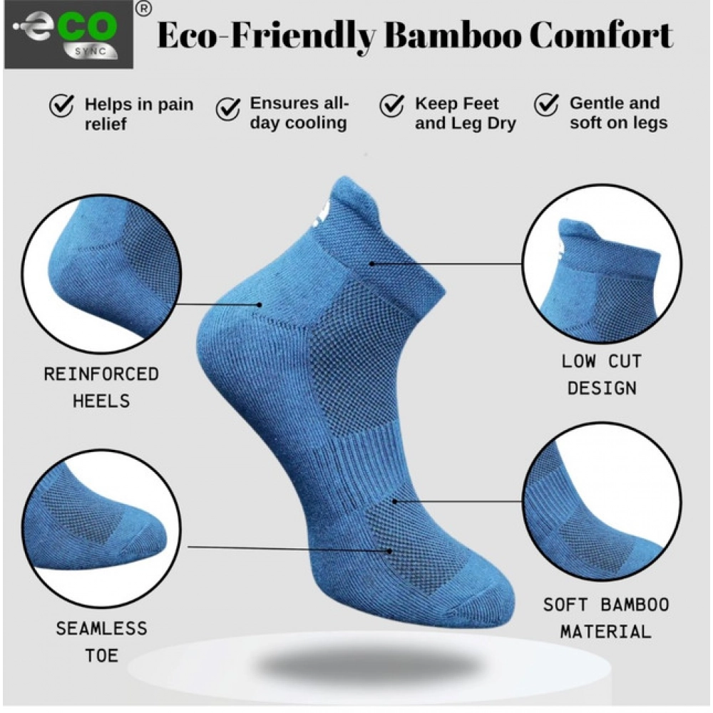 4_Pair Set Unisex Casual Cotton Printed Ankle Length Socks (Multicolor) - Image 3