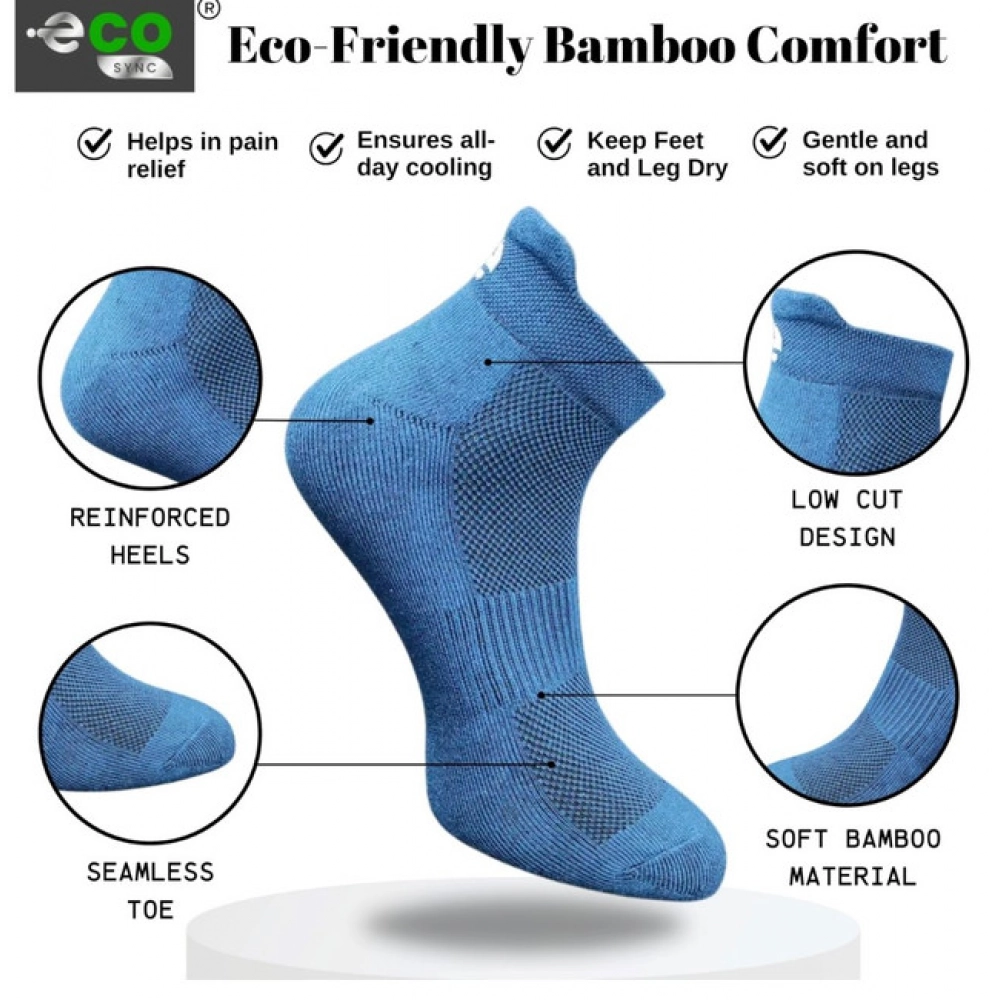 4_Pair Set Unisex Casual Cotton Printed Ankle Length Socks (Multicolor) - Image 3