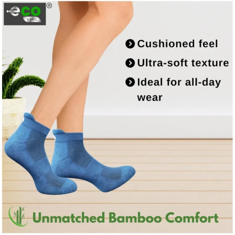 Alternative view of 4_Pair Set Unisex Casual Cotton Printed Ankle Length Socks (Multicolor)