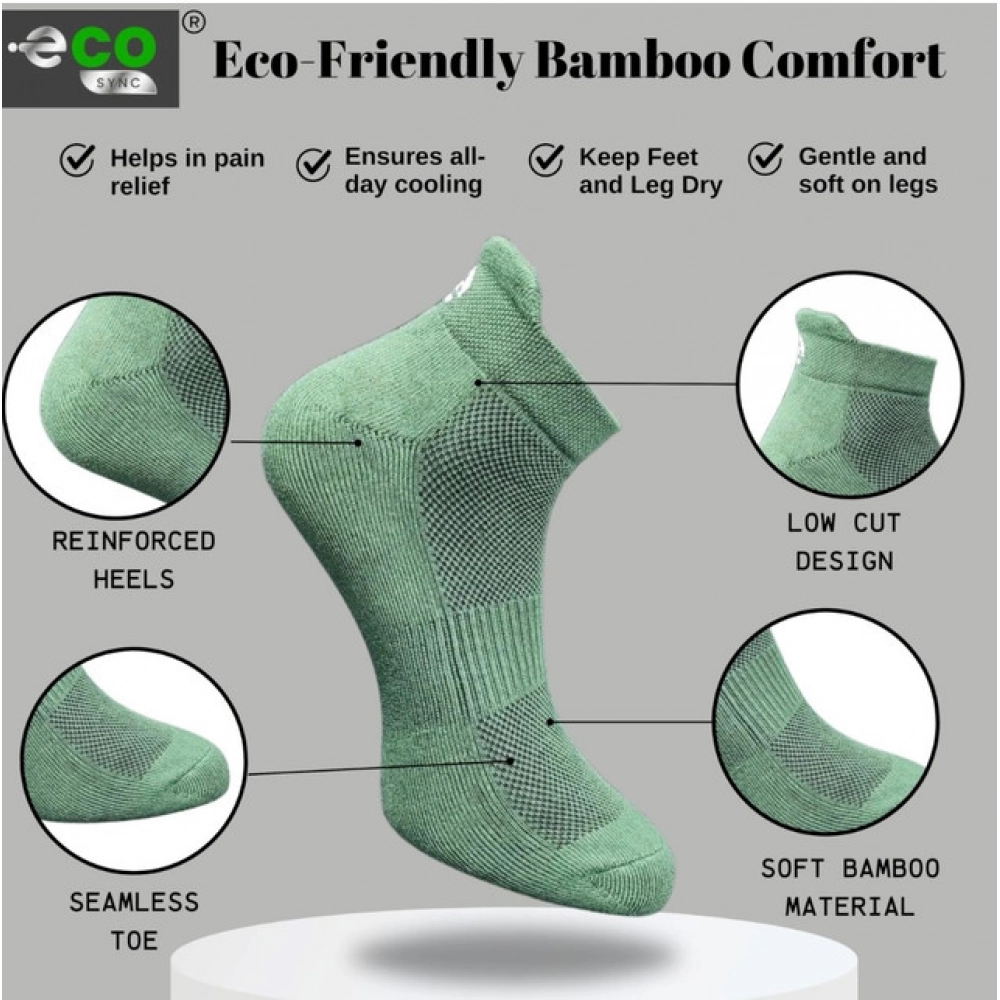 4_Pair Set Unisex Casual Cotton Printed Ankle Length Socks (Multicolor) - Image 4