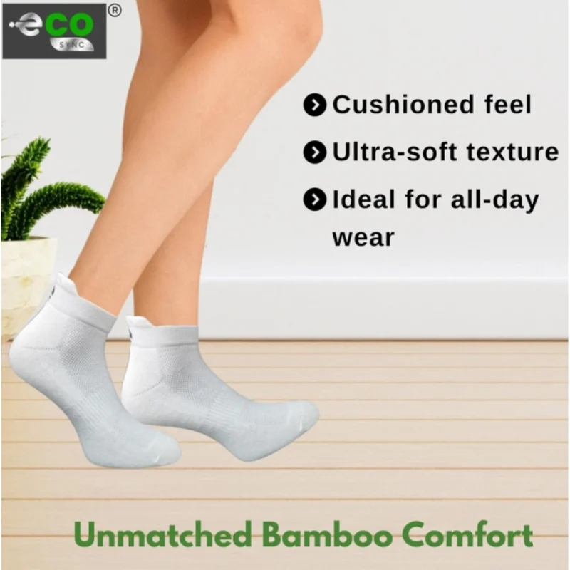 Alternative view of 4_Pair Set Unisex Casual Cotton Printed Ankle Length Socks (Multicolor)