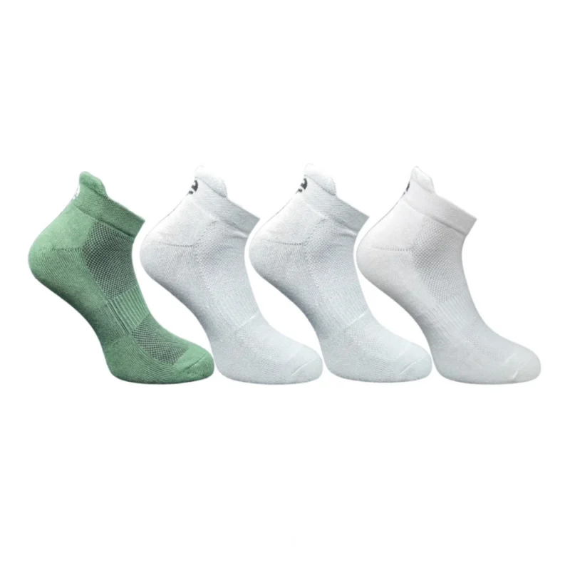 4_Pair Set Unisex Casual Cotton Printed Ankle Length Socks (Multicolor)