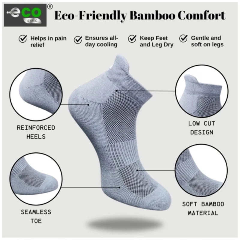 Alternative view of 4_Pair Set Unisex Casual Cotton Printed Ankle Length Socks (Multicolor)