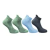 4_Pair Set Unisex Casual Cotton Printed Ankle Length Socks (Multicolor)