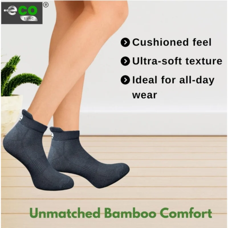 Alternative view of 4_Pair Set Unisex Casual Cotton Printed Ankle Length Socks (Multicolor)