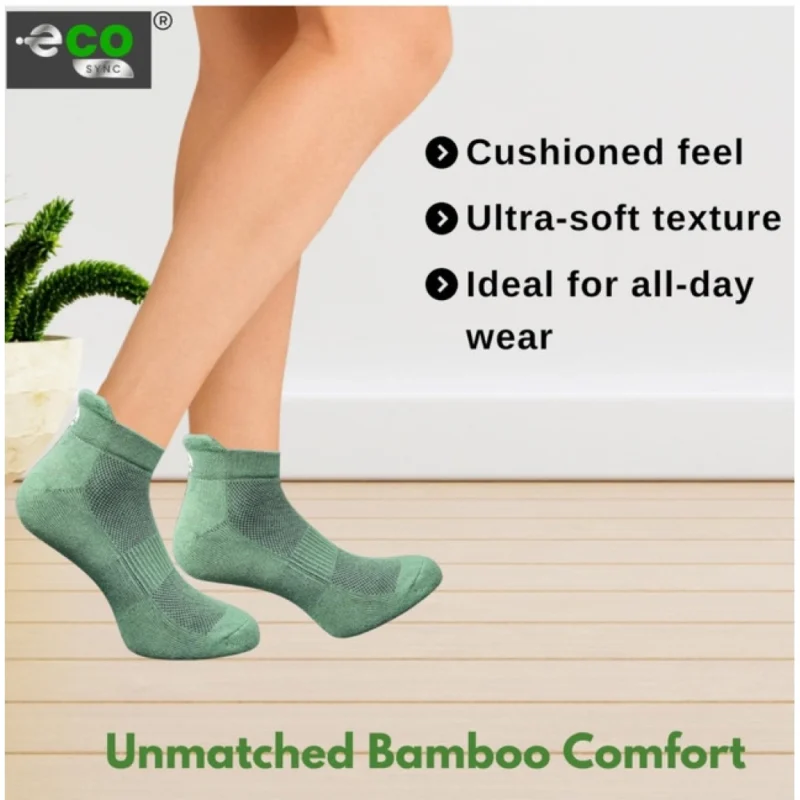 Alternative view of 4_Pair Set Unisex Casual Cotton Printed Ankle Length Socks (Multicolor)