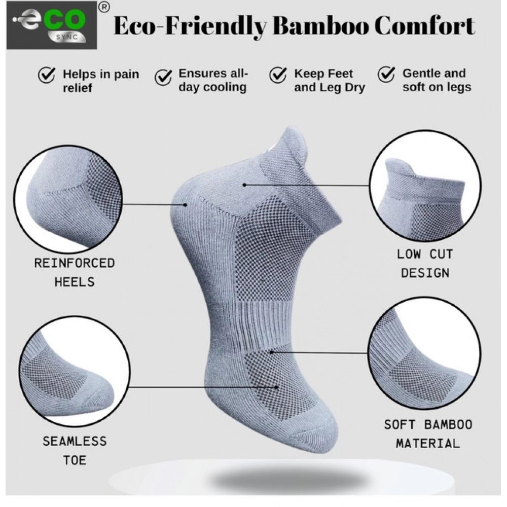 4_Pair Set Unisex Casual Cotton Printed Ankle Length Socks (Multicolor) - Image 3