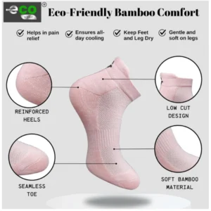 Alternative view of 4_Pair Set Unisex Casual Cotton Printed Ankle Length Socks (Multicolor)