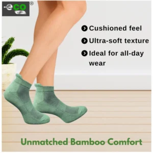 Alternative view of 4_Pair Set Unisex Casual Cotton Printed Ankle Length Socks (Multicolor)