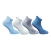 4_Pair Set Unisex Casual Cotton Printed Ankle Length Socks (Multicolor)