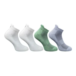 4_Pair Set Unisex Casual Cotton Printed Ankle Length Socks (Multicolor)