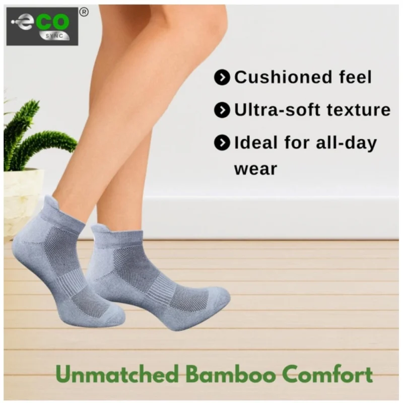 Alternative view of 4_Pair Set Unisex Casual Cotton Printed Ankle Length Socks (Multicolor)