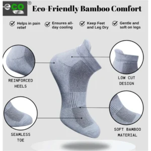 Alternative view of 4_Pair Set Unisex Casual Cotton Printed Ankle Length Socks (Multicolor)