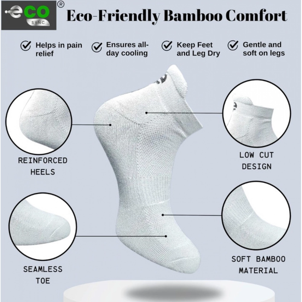 4_Pair Set Unisex Casual Cotton Printed Ankle Length Socks (Multicolor) - Image 3