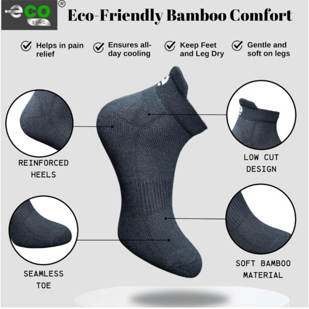 4_Pair Set Unisex Casual Cotton Printed Ankle Length Socks (Multicolor) - Image 2