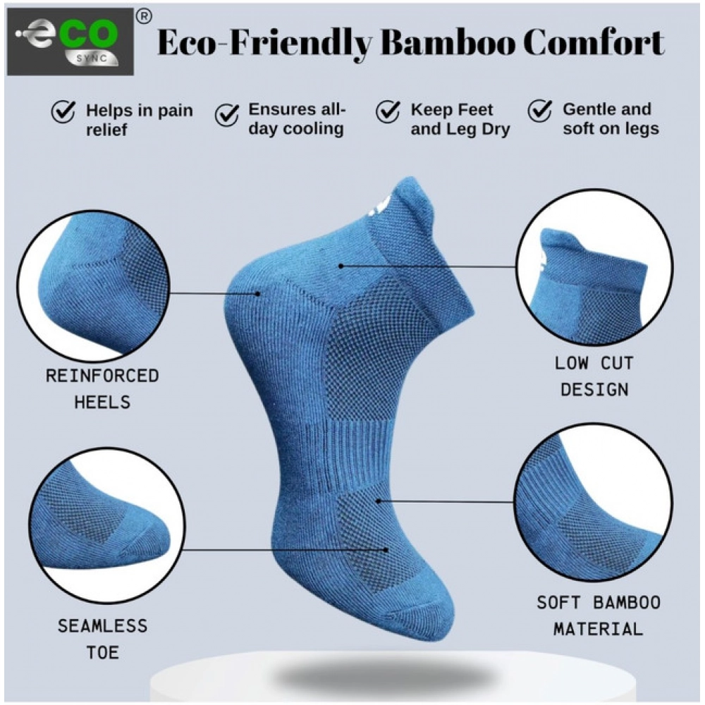 4_Pair Set Unisex Casual Cotton Printed Ankle Length Socks (Multicolor) - Image 3