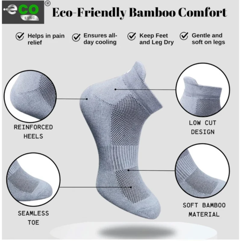 Alternative view of 4_Pair Set Unisex Casual Cotton Printed Ankle Length Socks (Multicolor)