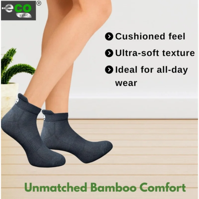 Alternative view of 4_Pair Set Unisex Casual Cotton Printed Ankle Length Socks (Multicolor)