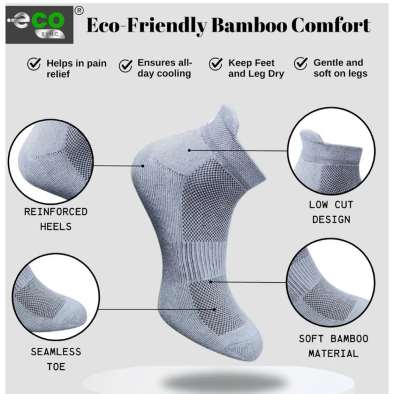 Alternative view of 4_Pair Set Unisex Casual Cotton Printed Ankle Length Socks (Multicolor)