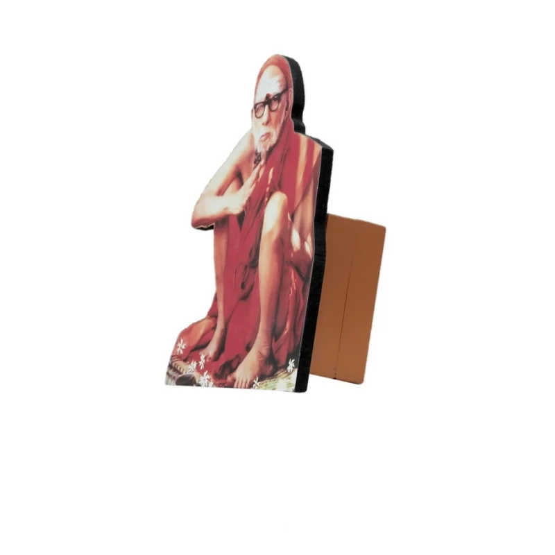Wooden Kanchi Sri Sankaracharya Maha Periyava Table Top Devotional Player (Multicolor)