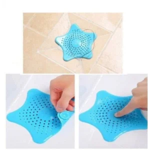 Alternative view of Pack of 6_Star-Shaped Silicone Sink Filter – Hair Catcher And Drain Strainer (Color: Assorted )