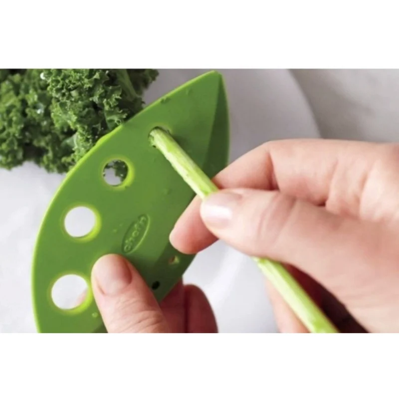 Alternative view of Pack Of_5 Vegetable And Herb Leaf Stripper – Plastic Kitchen Gadgets for Celery, Parsley And Cabbage (Color: Assorted )