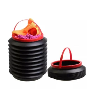 Alternative view of Pack Of 3_Foldable Dustbin – Portable And Space-Saving Trash Container (Color: Assorted )